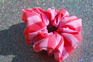 Pink Stripes Scrunchie
