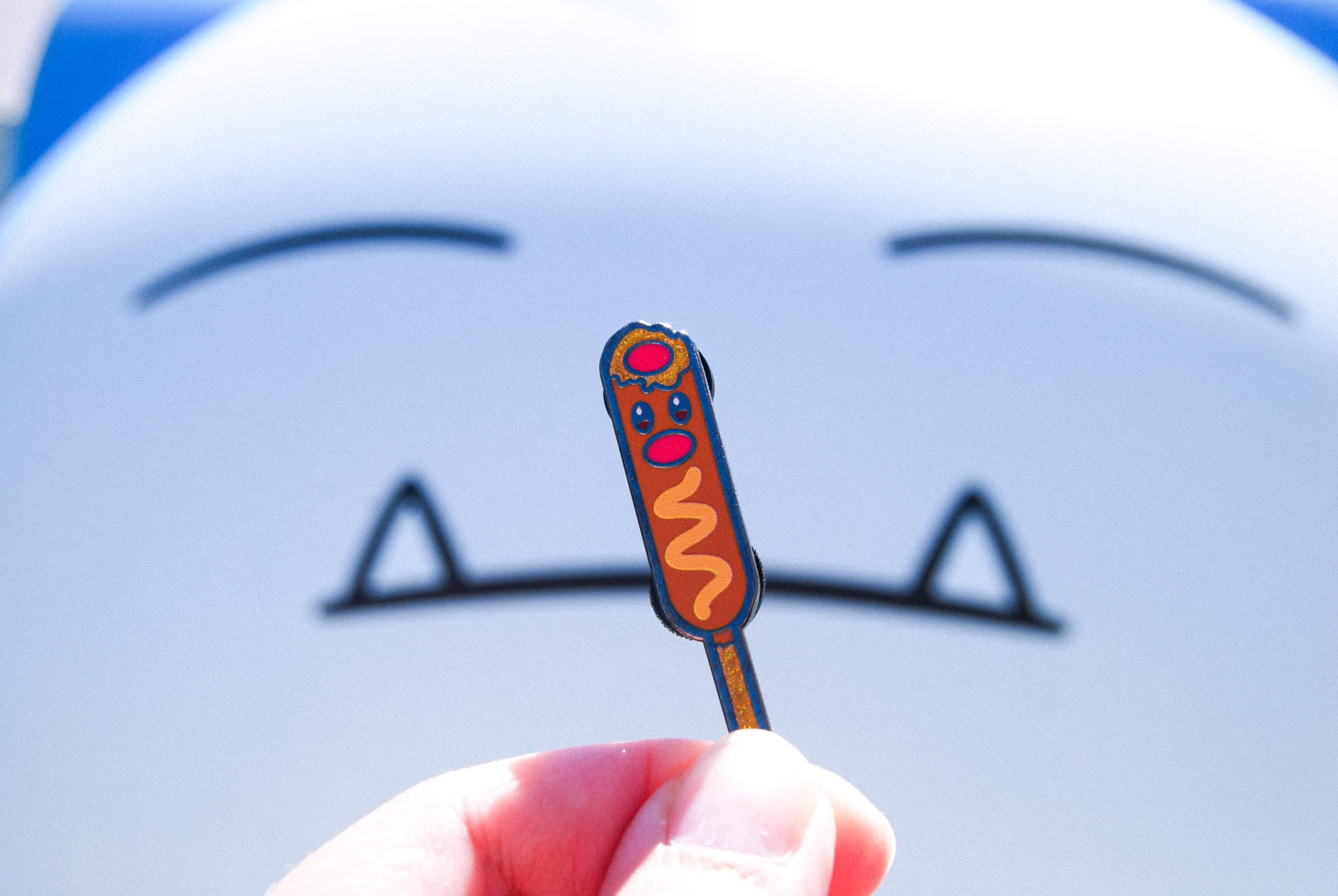 Corndoglett Enamel Pin