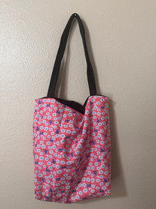 Floral Cat Tote Bag