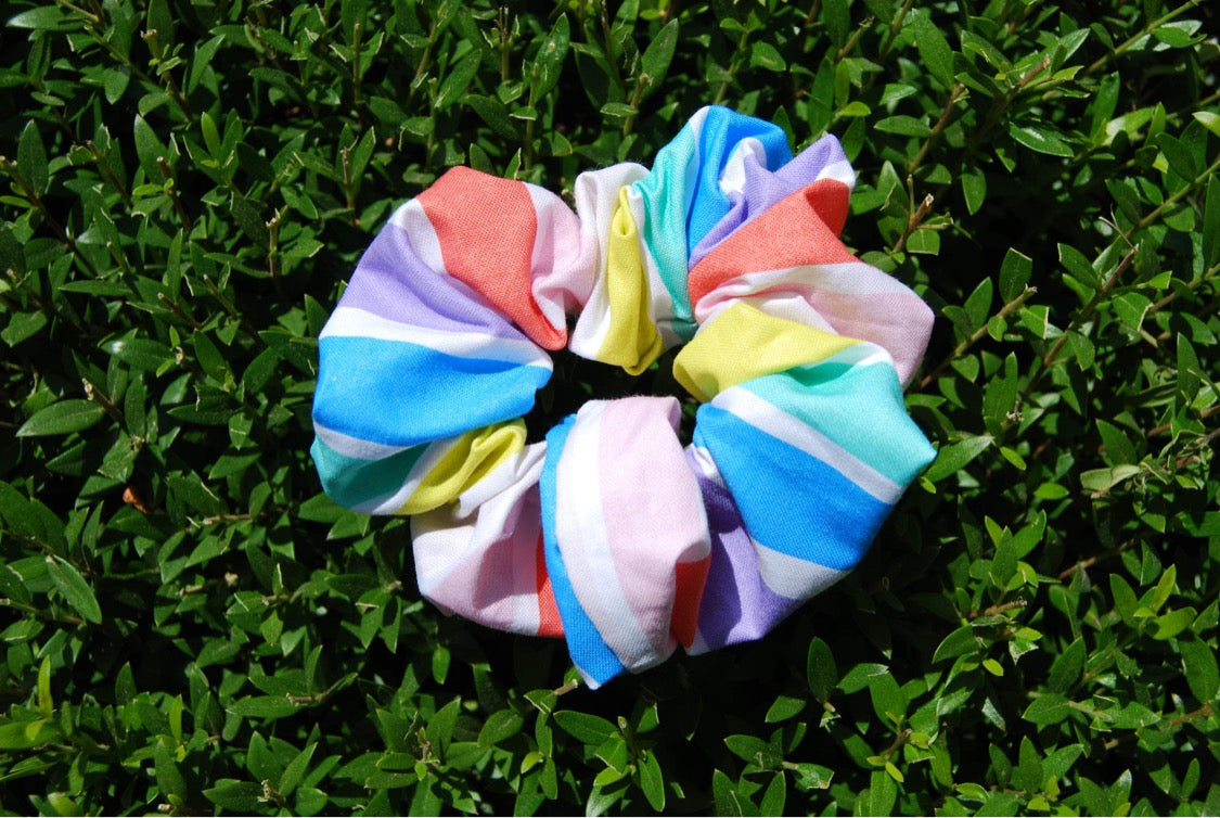 Rainbow Scrunchie