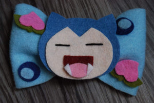 Snorlax Inspired Bow