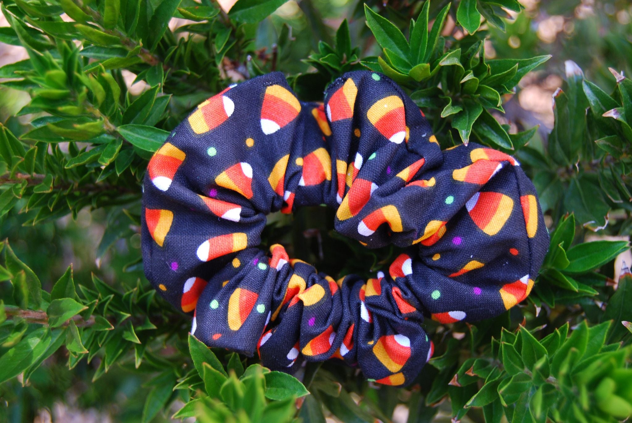 Candy Corn Scrunchie