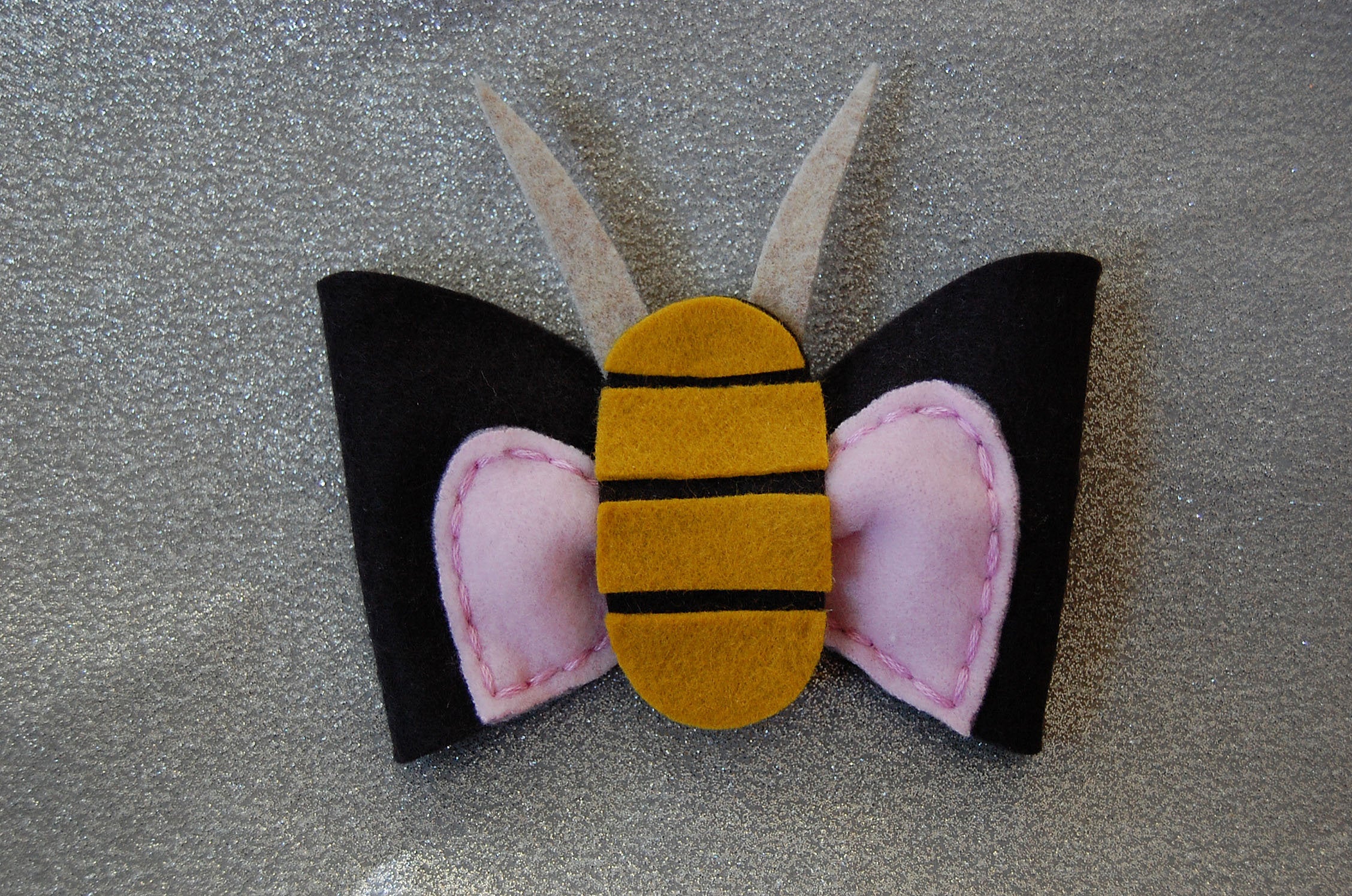 Meowth Inspired Bow