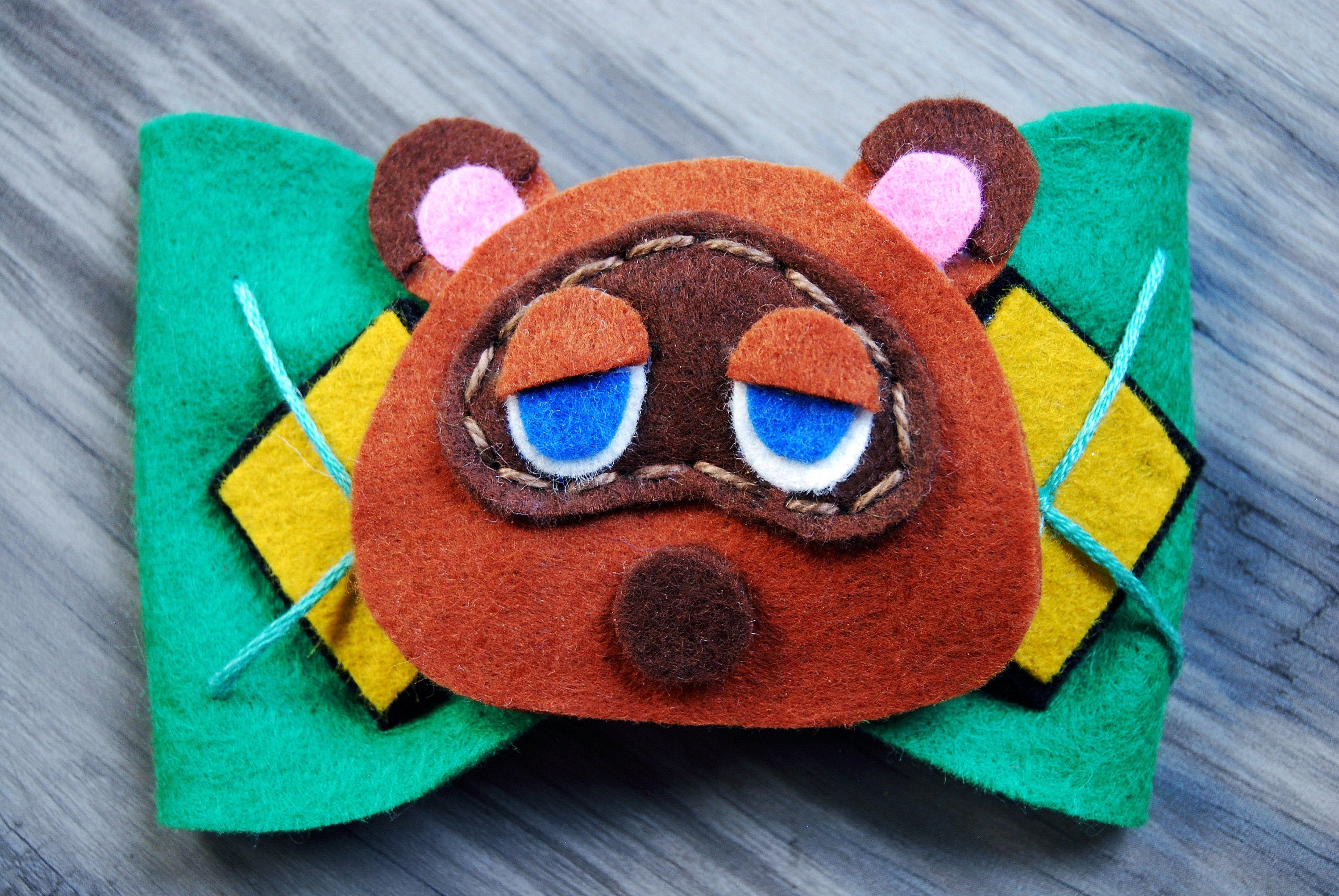 Tom Nook Inspired Bow